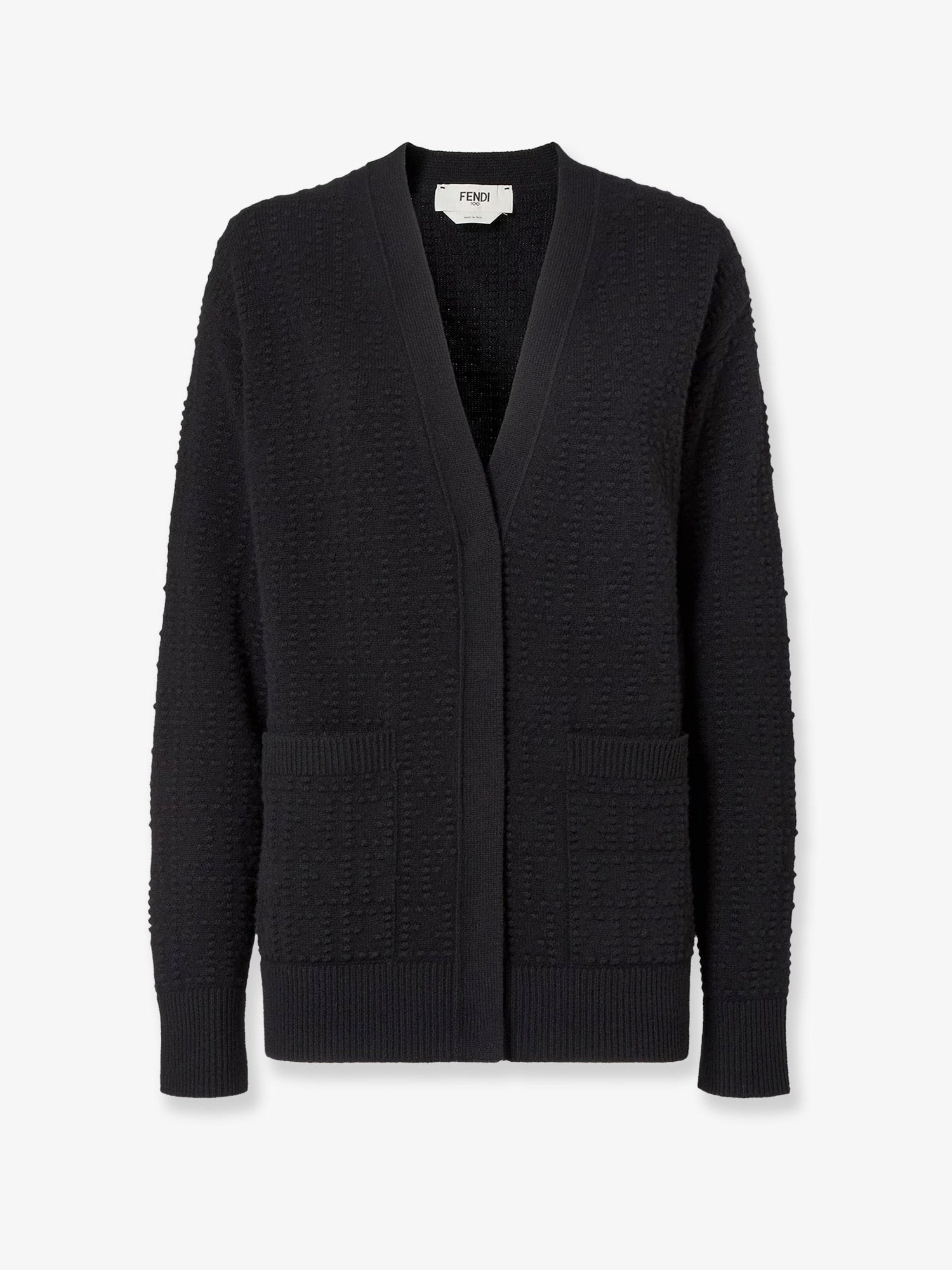 Fendi Women's Wool and Cashmere Cardigan Black