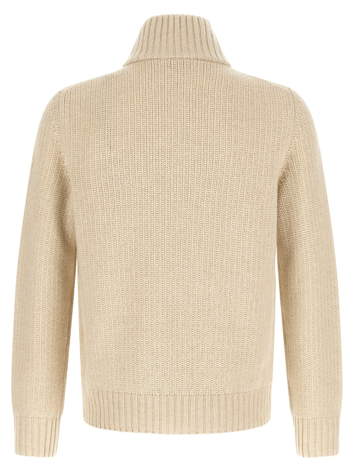 Moncler Wool and Cashmere Cardigan Beige, view 2