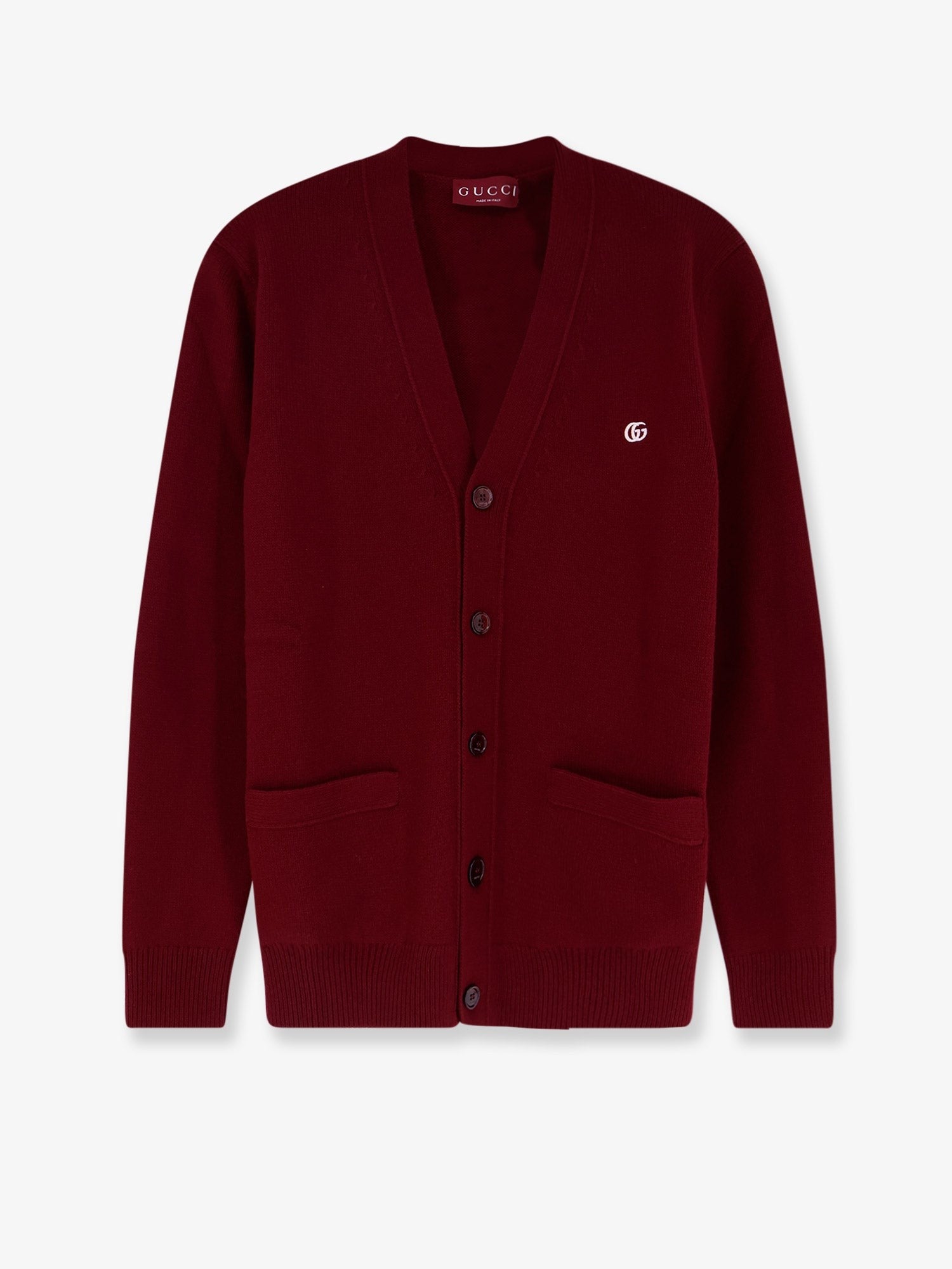 Gucci Men's Wool and Cashmere Cardigan Red