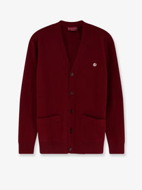 Gucci Men's Wool and Cashmere Cardigan Red