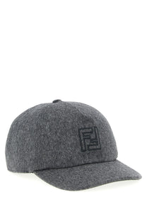 Fendi Wool and Cashmere Hat Grey