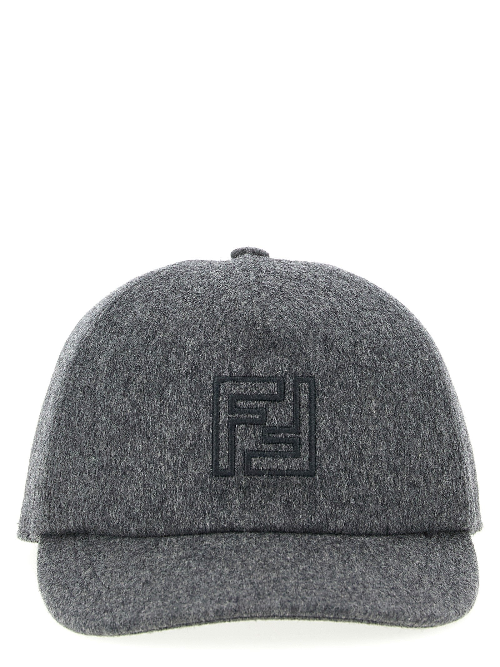 Fendi Wool and Cashmere Hat Grey