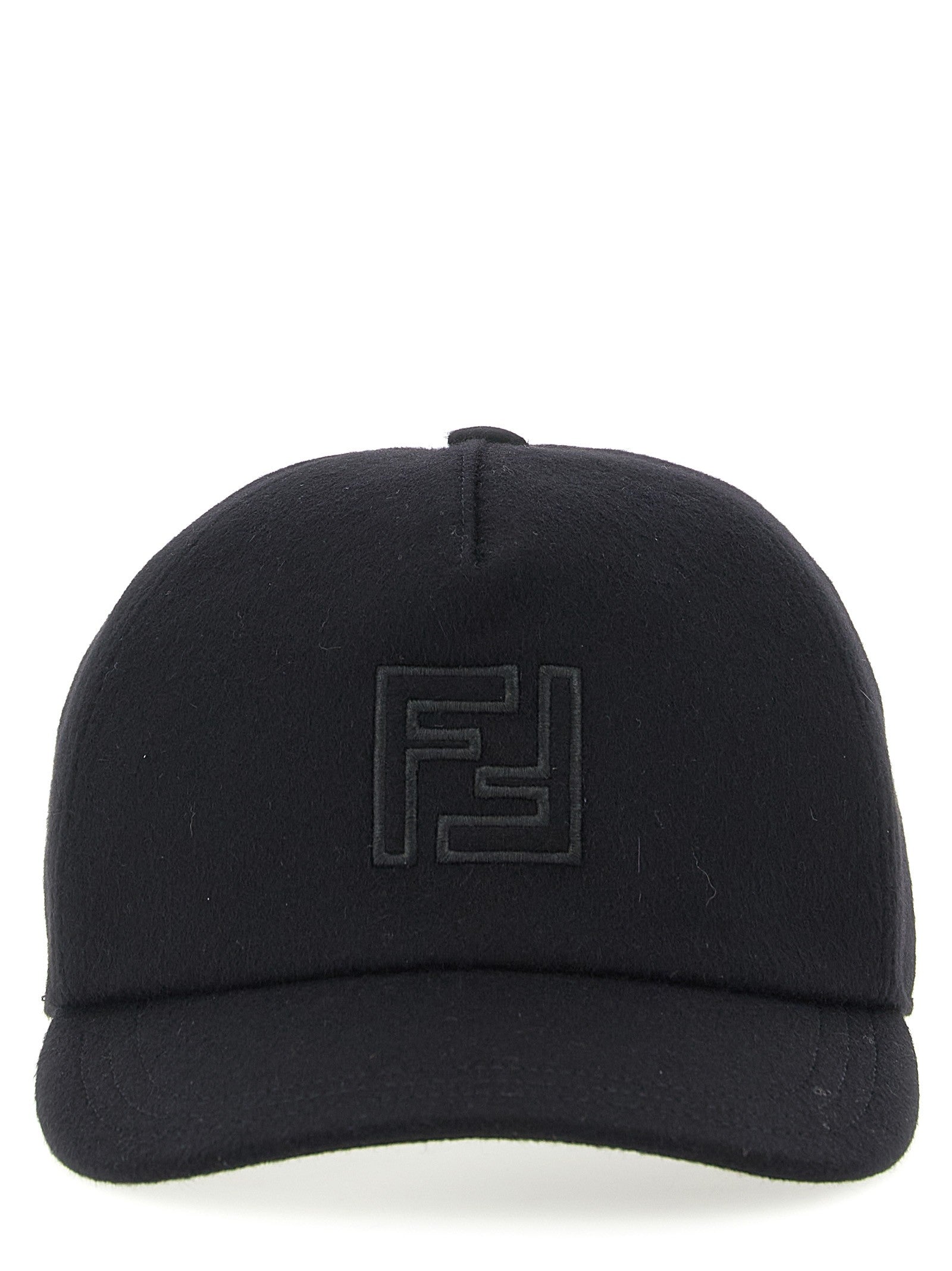 Fendi Wool and Cashmere Hat Black