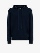 Laneus Men's Wool and Cashmere Hoodie Blue