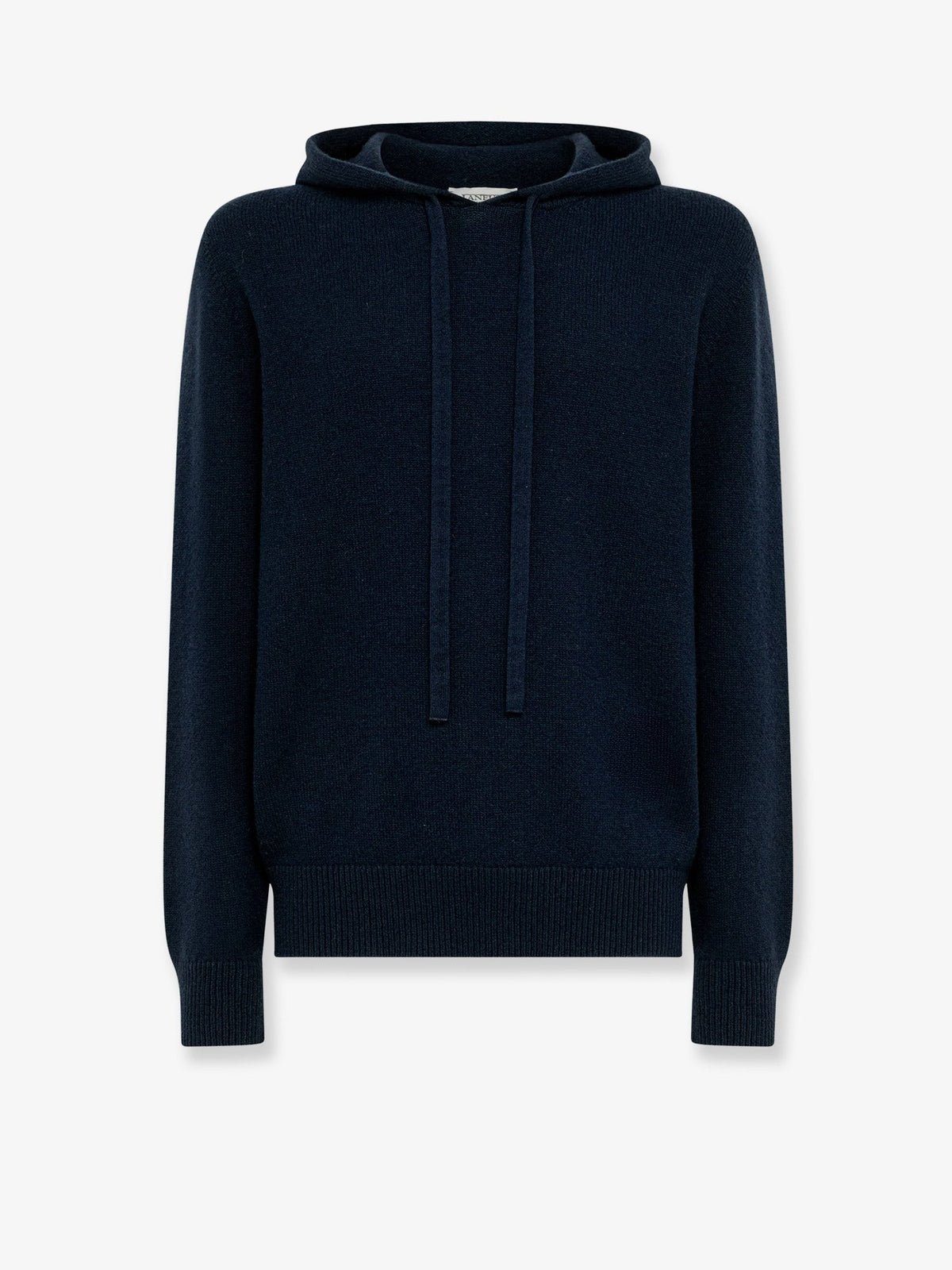 Laneus Men's Wool and Cashmere Hoodie Blue