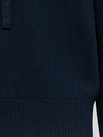 Laneus Men's Wool and Cashmere Hoodie Blue