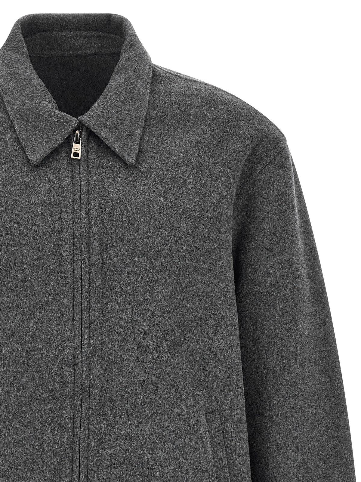 Giorgio Brato Wool and Cashmere Jacket Grey, view 3