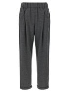 Brunello Cucinelli Wool and Cashmere Pants Grey