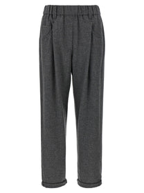 Brunello Cucinelli Wool and Cashmere Pants Grey