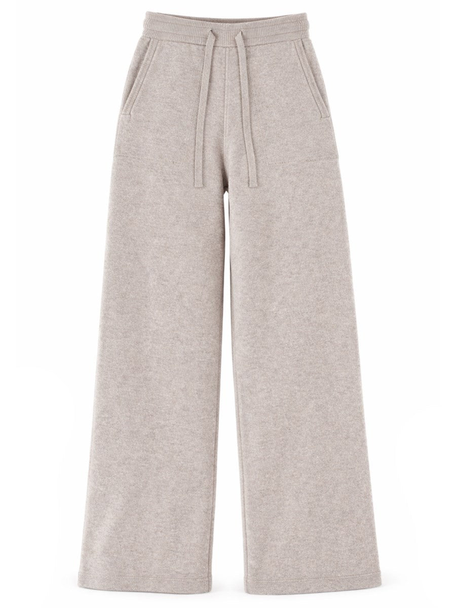 S MAX MARA Women's Wool and Cashmere Pants Beige