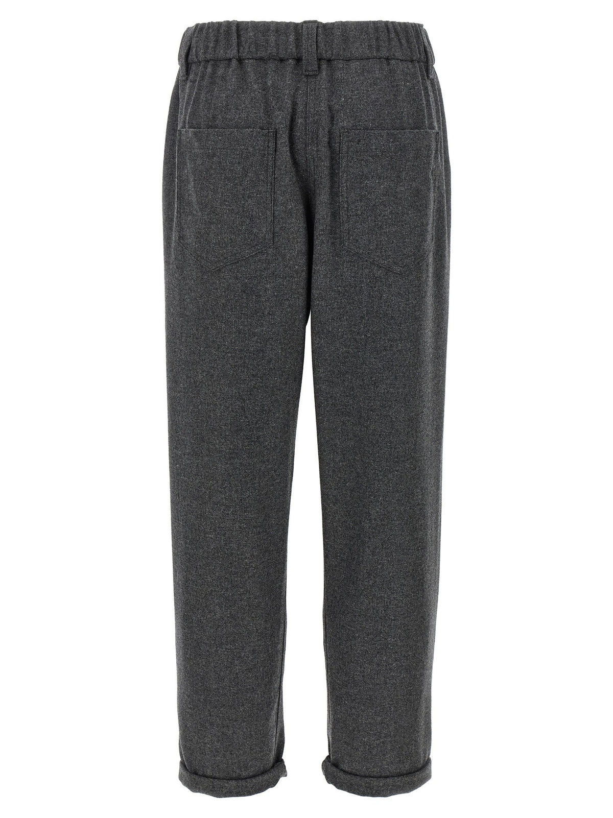 Brunello Cucinelli Wool and Cashmere Pants Grey, view 2