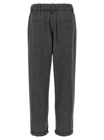 Brunello Cucinelli Wool and Cashmere Pants Grey, view 2