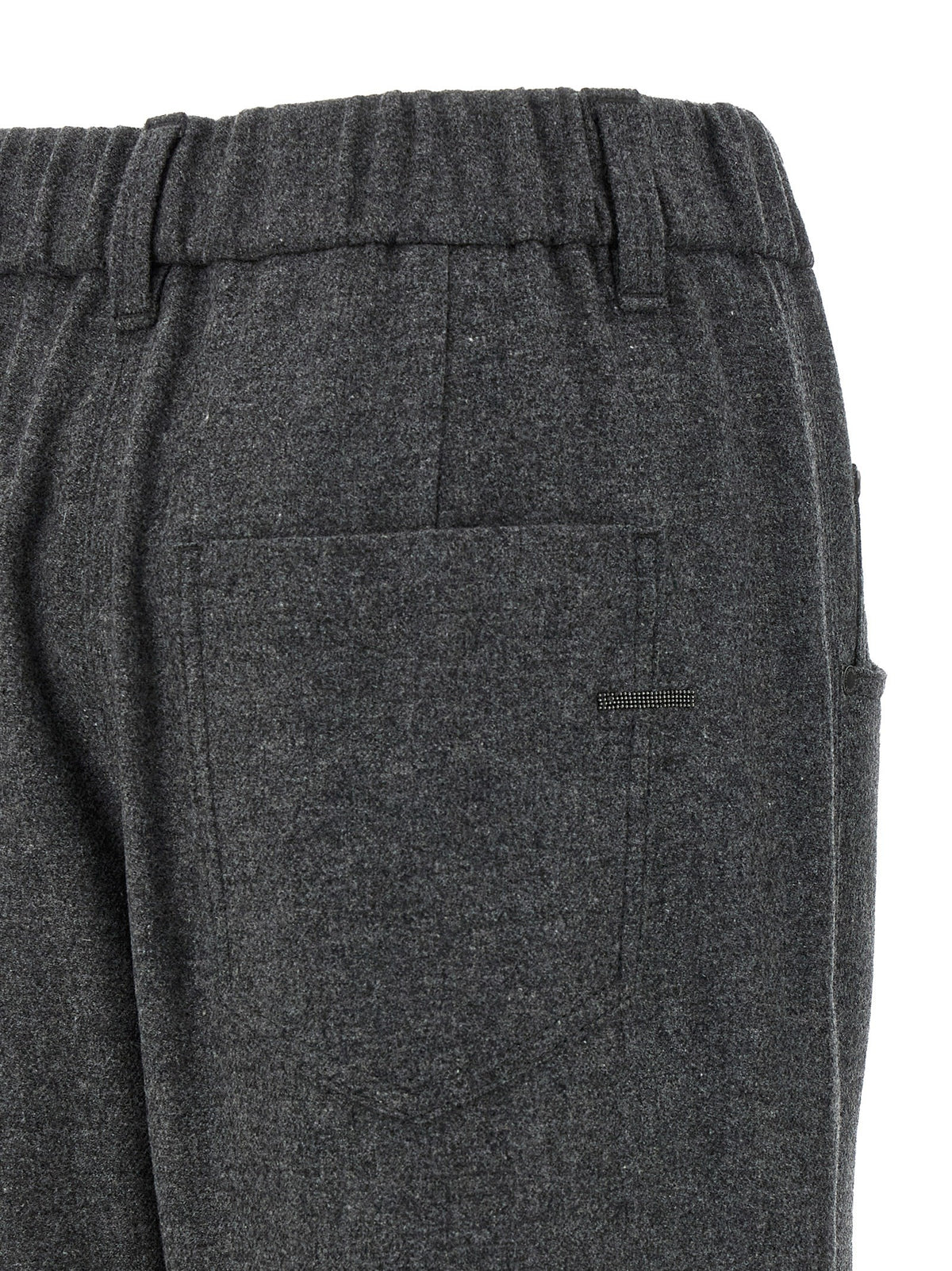Brunello Cucinelli Wool and Cashmere Pants Grey, view 4