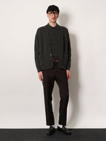 Gucci Men's Wool and Cashmere Polo Shirt Green