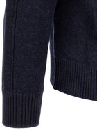 Zegna Wool and Cashmere Polo Shirt Blue