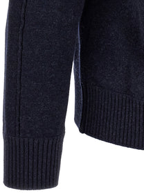 Zegna Wool and Cashmere Polo Shirt Blue