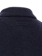 Zegna Wool and Cashmere Polo Shirt Blue