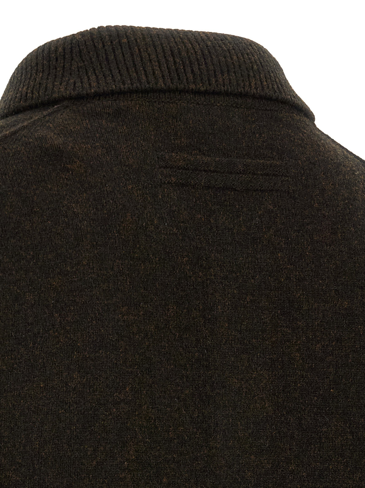 Zegna Wool and Cashmere Polo Shirt Brown