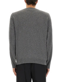 Moschino Men's Wool and Cashmere Pullover Grey