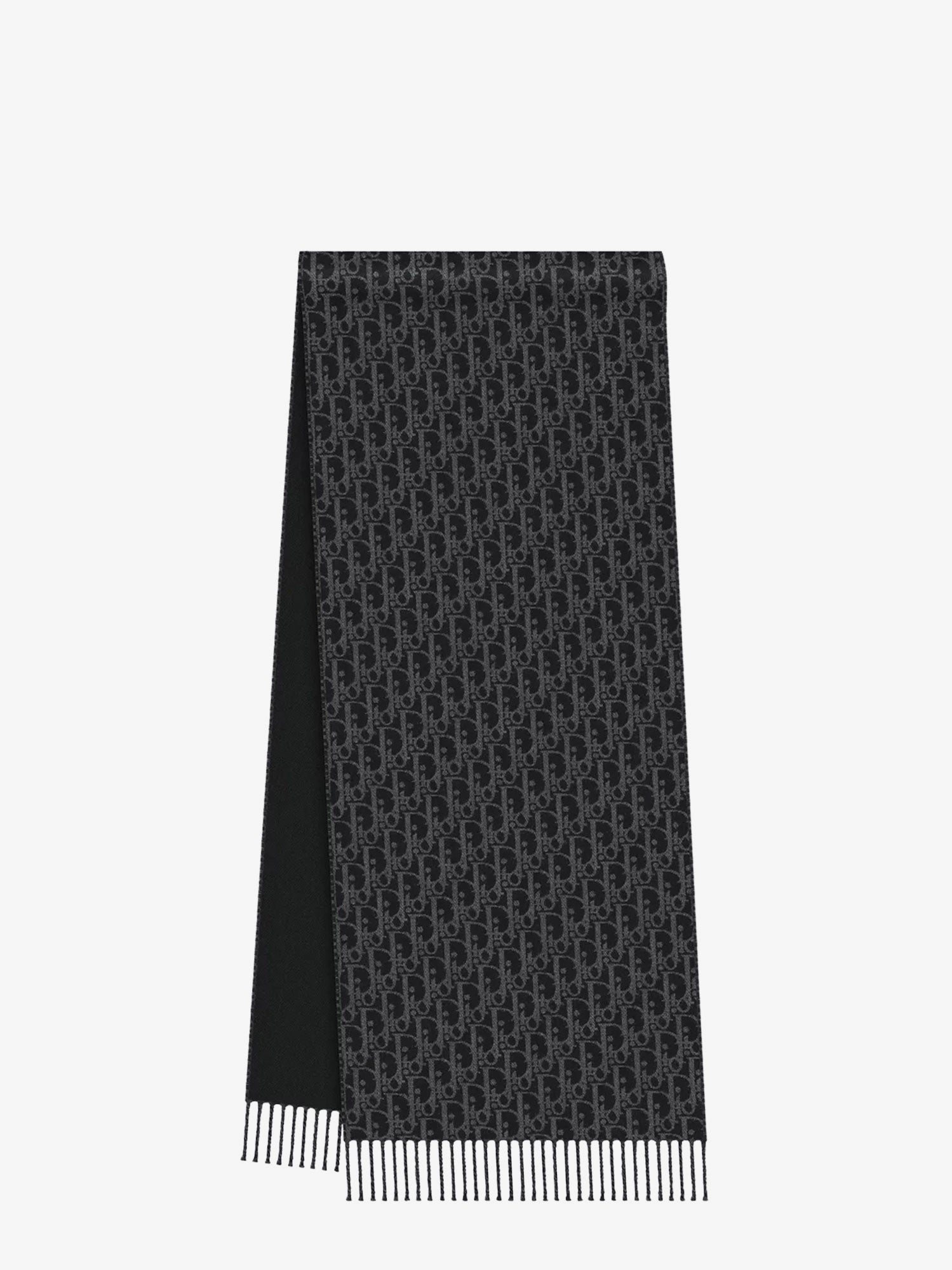 Dior Men's Wool and Cashmere Scarf Black Dior