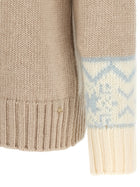 Herno Wool and Cashmere Sweater Beige, view 4