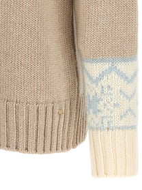 Herno Wool and Cashmere Sweater Beige