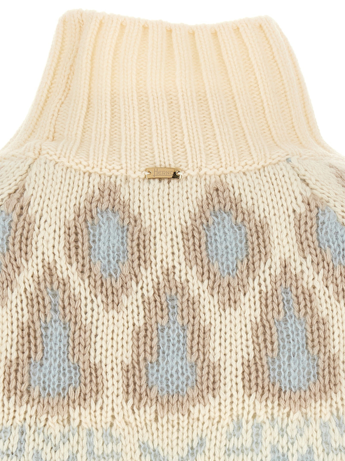 Herno Wool and Cashmere Sweater Beige