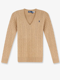 Polo Ralph Lauren Women's Wool and Cashmere Sweater Beige