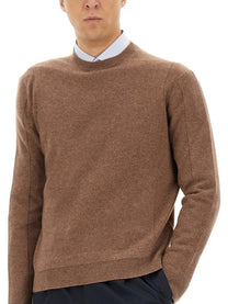 Zegna Men's Wool and Cashmere Sweater Brown