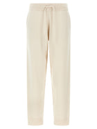 Yves Salomon Wool and Cashmere Sweatpants White