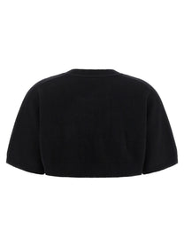 Elisabetta Franchi Wool and Cashmere Top Black