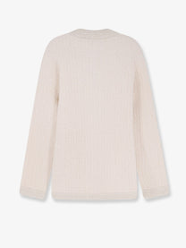 Gucci Women's Wool and Cotton Blend Cardigan White