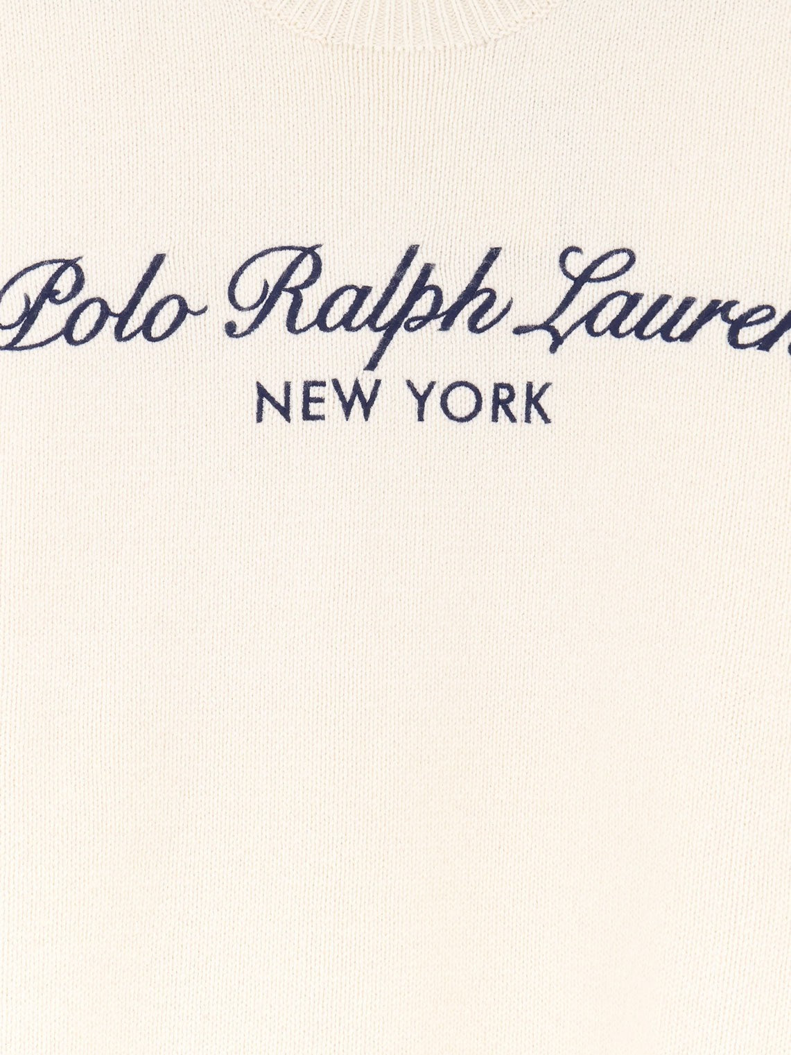 Polo Ralph Lauren Men's Wool and Cotton Blend Sweater White