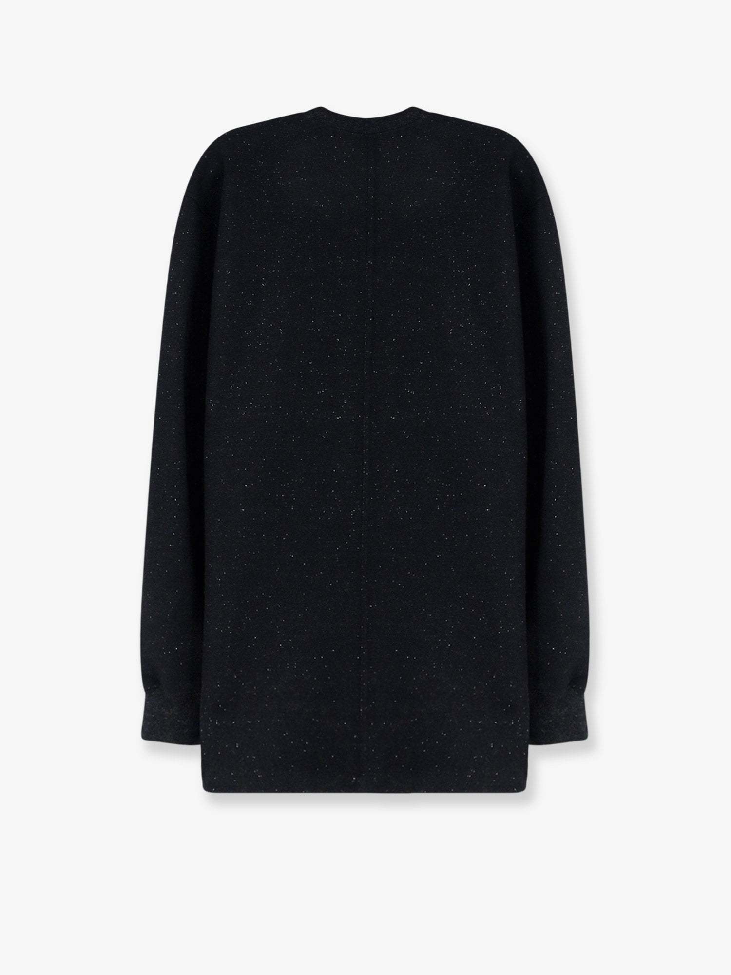Rick Owens Men's Wool and Cotton Blend Sweater Black