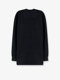 Rick Owens Men's Wool and Cotton Blend Sweater Black