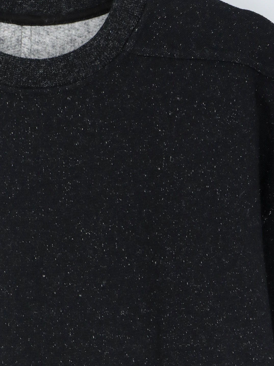 Rick Owens Men's Wool and Cotton Blend Sweater Black