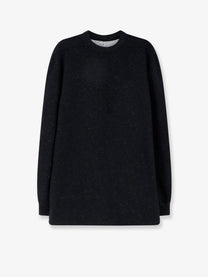 Rick Owens Men's Wool and Cotton Blend Sweater Black
