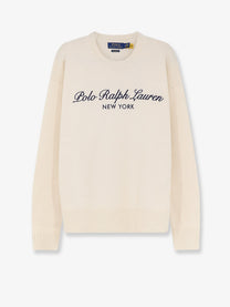 Polo Ralph Lauren Men's Wool and Cotton Blend Sweater White