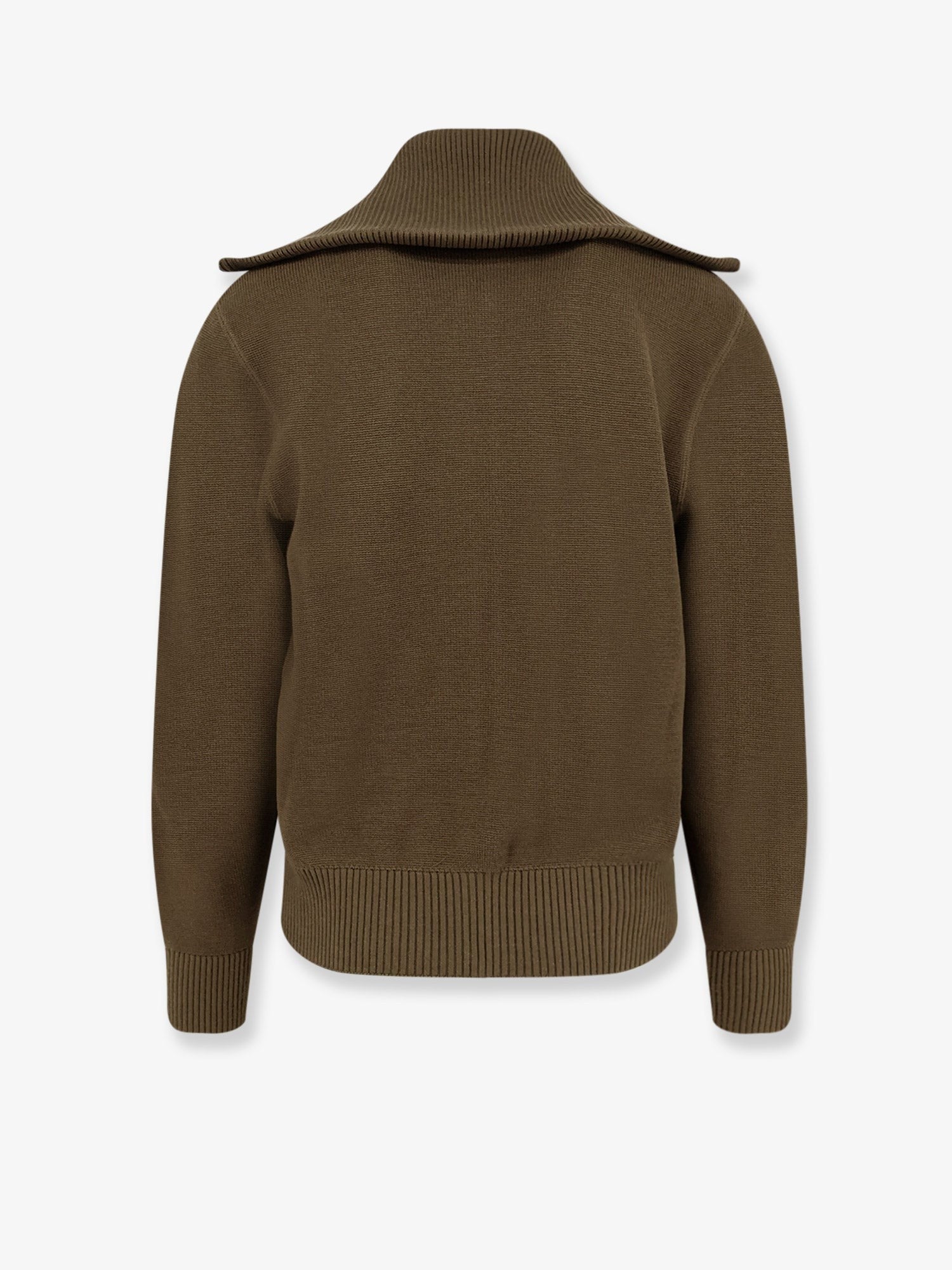 Bottega Veneta Men's Wool and Cotton Cardigan Darkmoss