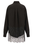 Fendi Wool and Lace Shirt Brown, view 2