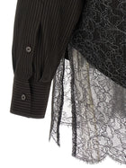 Fendi Wool and Lace Shirt Brown, view 4