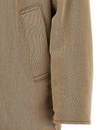 AURALEE Wool and Leather Reversible Jacket Gold, view 5