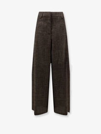 Alysi Women's Wool and Linen Blend Trousers SIGARO