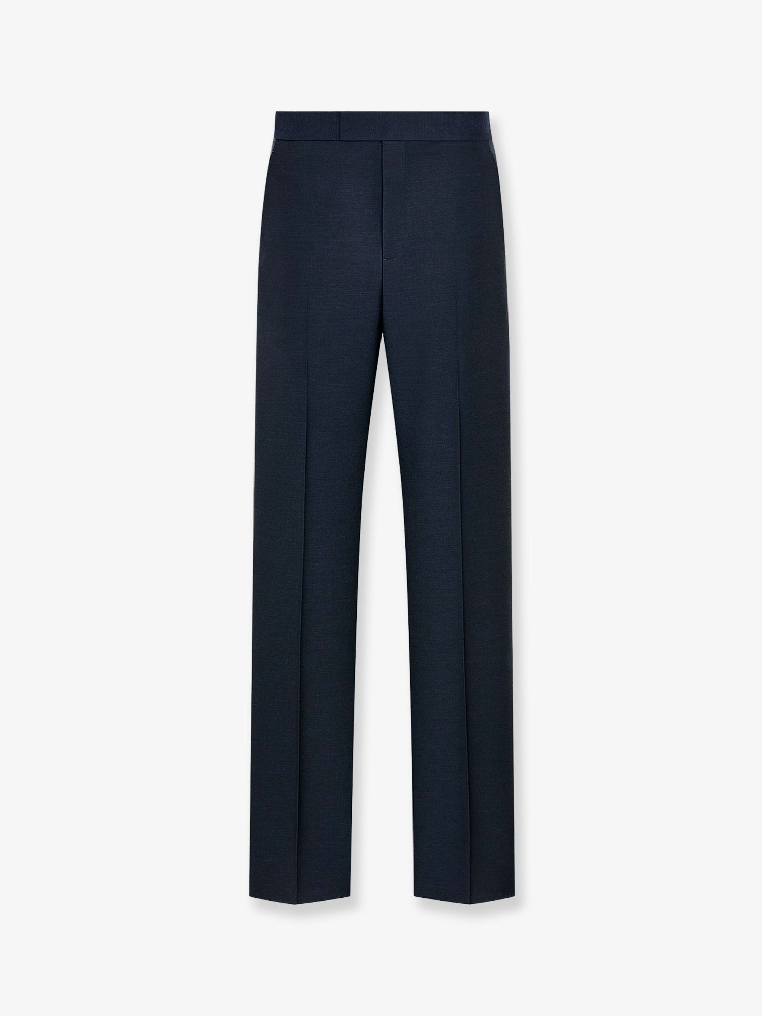 Dior Men's Wool and Mohair Trousers Blue Dior