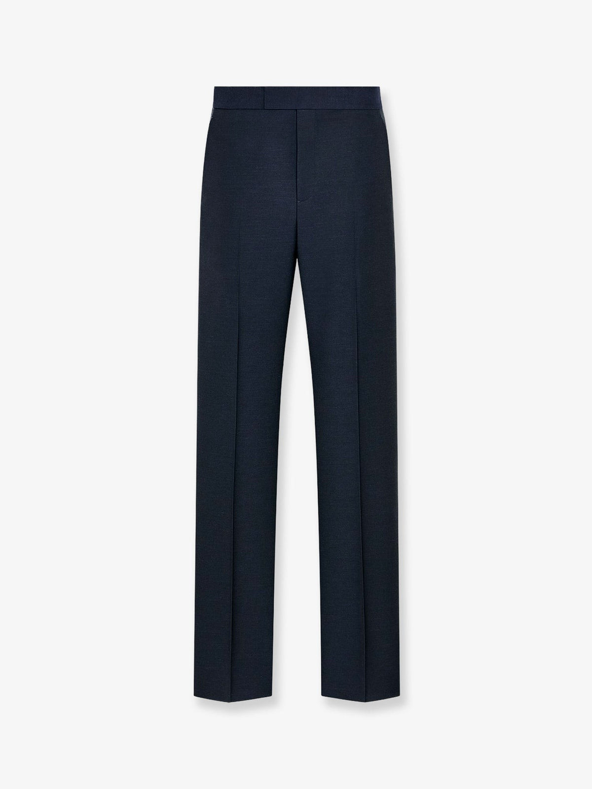 Dior Men's Wool and Mohair Trousers Blue
