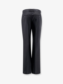 Celine Men's Wool and Mohair Trousers Black