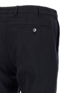 Pal Zileri Wool and Satin Dress Blue, view 6