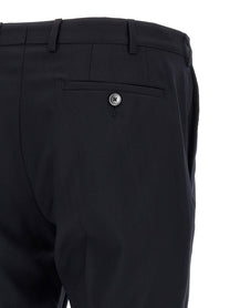 Pal Zileri Wool and Satin Dress Black