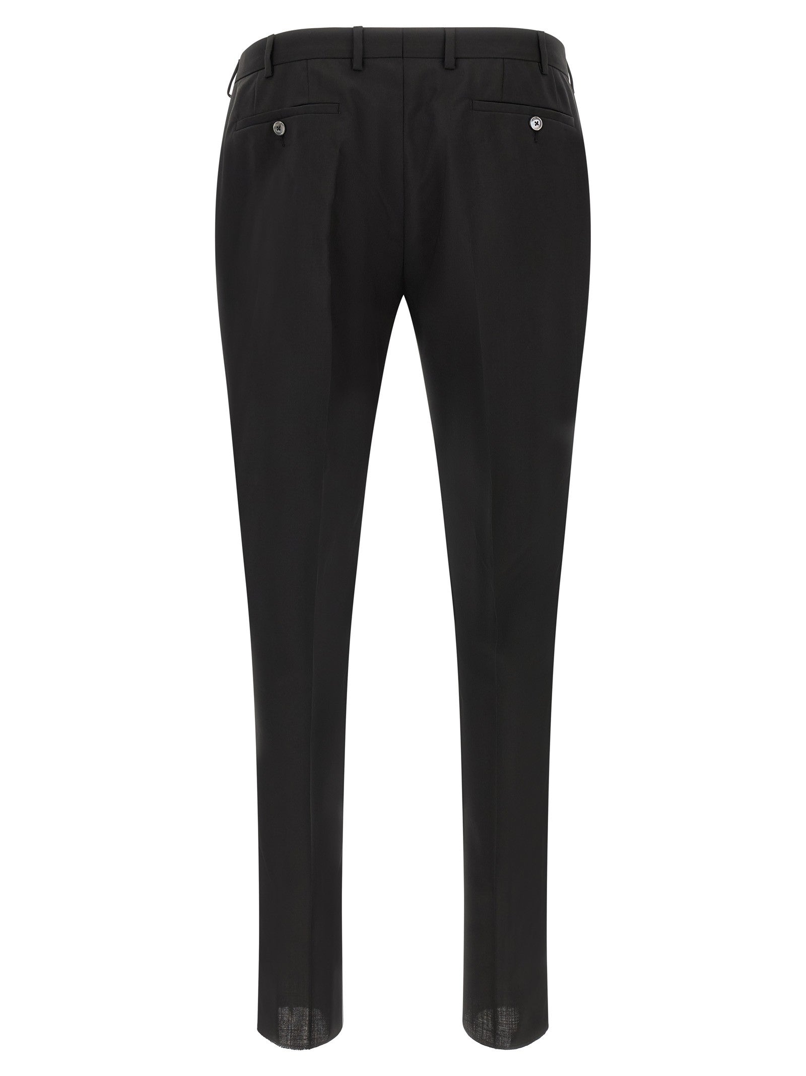 Pal Zileri Wool and Satin Dress Black