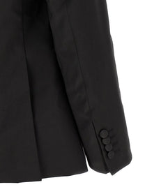 Pal Zileri Wool and Satin Dress Black